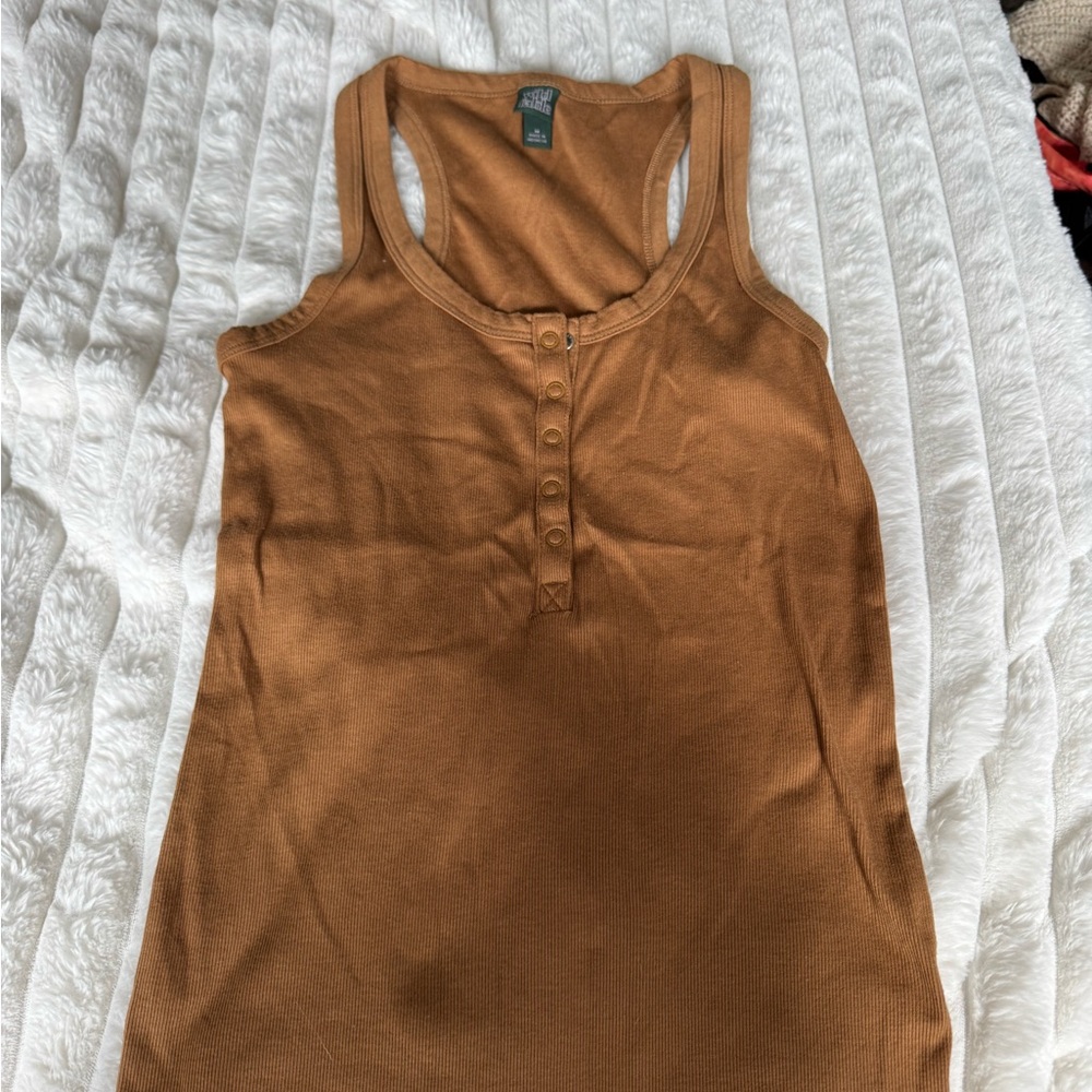 Brown tank top